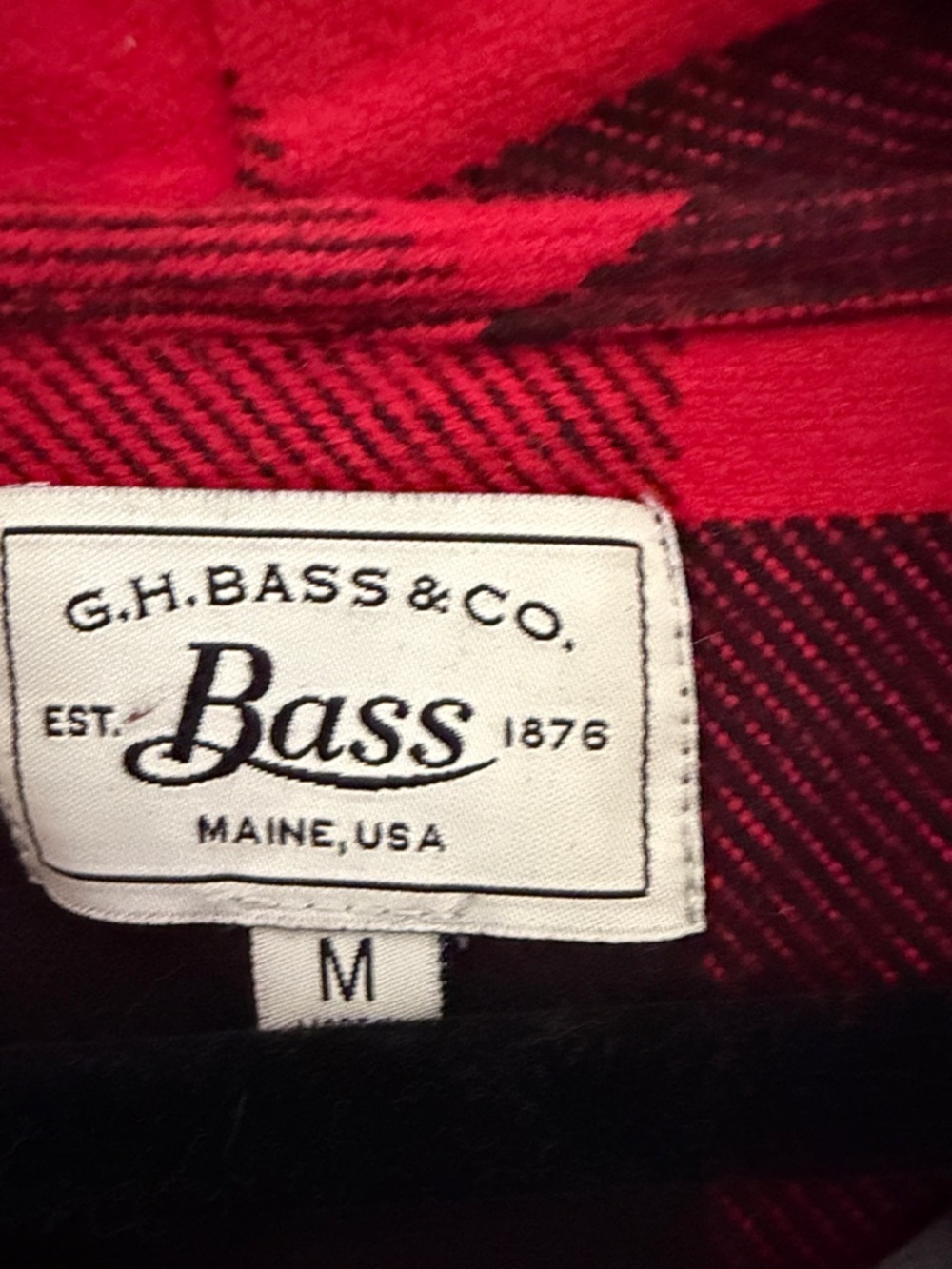 G.H. Bass & Co. Red and Black Buffalo Plaid Draped Open Trench Coat - Picture 2 of 3